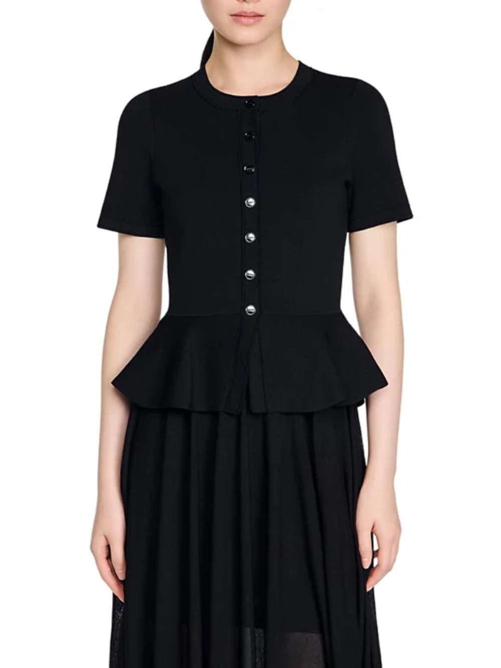 Judith Peplum Knit Maxi Dress - Picture 3 of 8